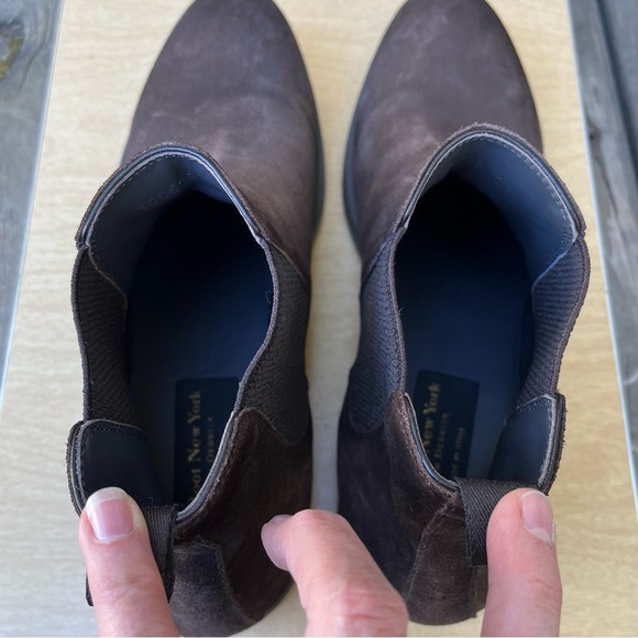 To Boot New York Men’s Arion Dark Brown Suede Chelsea Boot Sz 11 - Picture 10 of 13